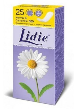 Ежедневные прокладки Lidie Camomile Deo Normal женские с ароматом ромашки, 25 шт